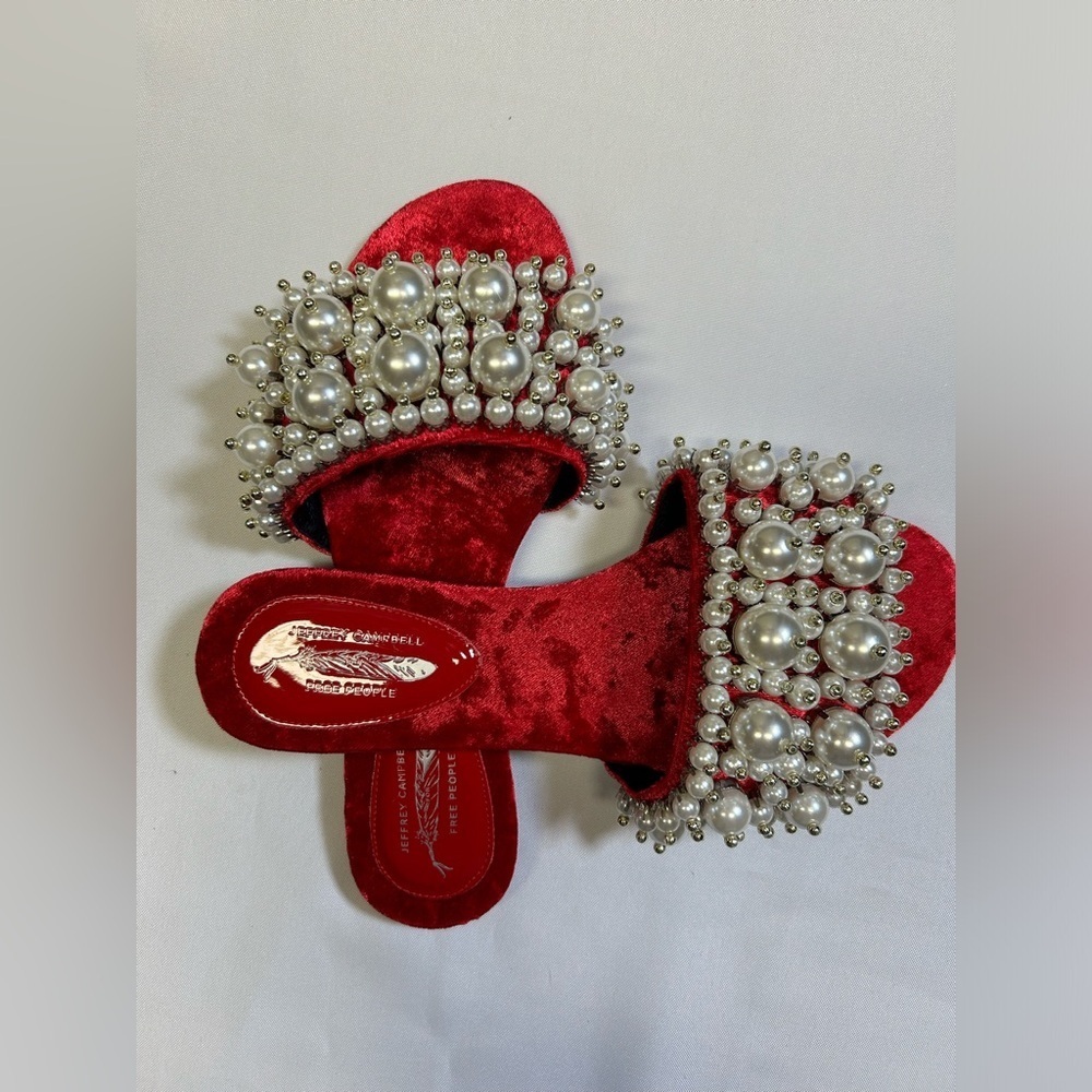 NWT Pixie Pearl Slide Sandals - Picture 3 of 5